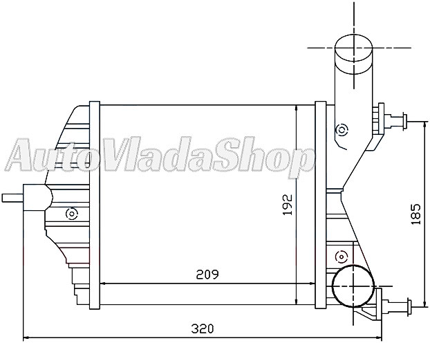 HLADNJAK INTERKULERA FIAT PUNTO 03 13MJTD/ IDEA /LANCIA MUSA