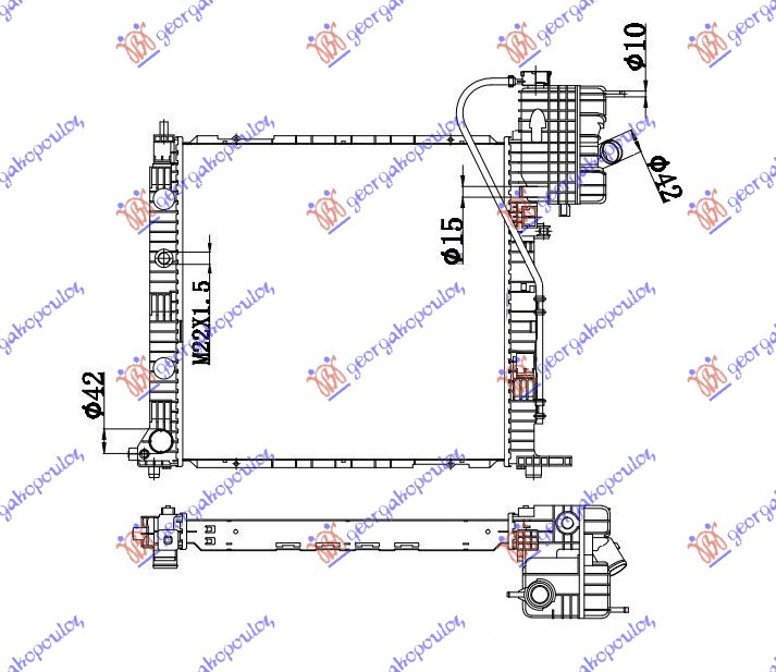 HLAD.MOTOR 99-03 2.2CDI MAN +AC(57x56)