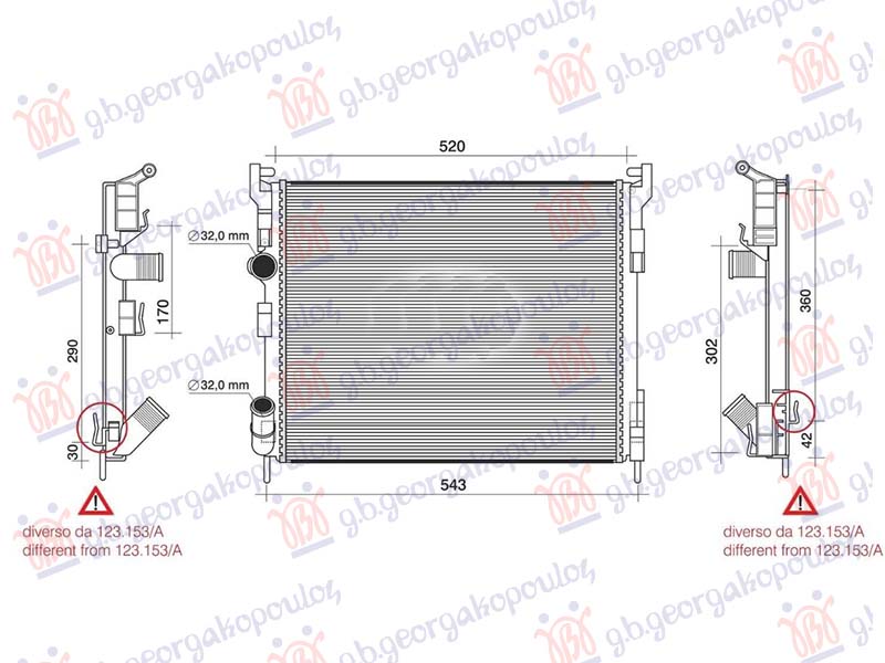 HLADNJAK MOTORA 1.5DCi 2001- (480x414x27) 59KW (NRF)