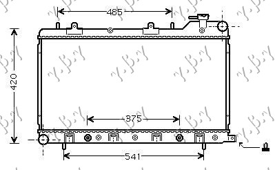 HLADNJAK 1.6-1.8-2.0 16V MAN/AUT(34x68.6