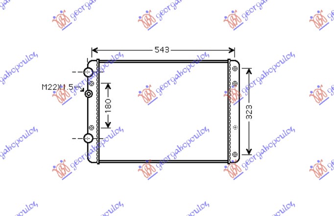 HLAD MOTORA SVI MODELI +/-A/C (49.8x37.7