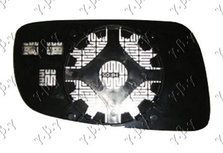 STAKLO RETROVIZORA SA GREJACEM (ASFERICNO) - LEVO