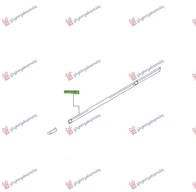 LAJSNA PREDNJIH VRATA (O) - DESNO