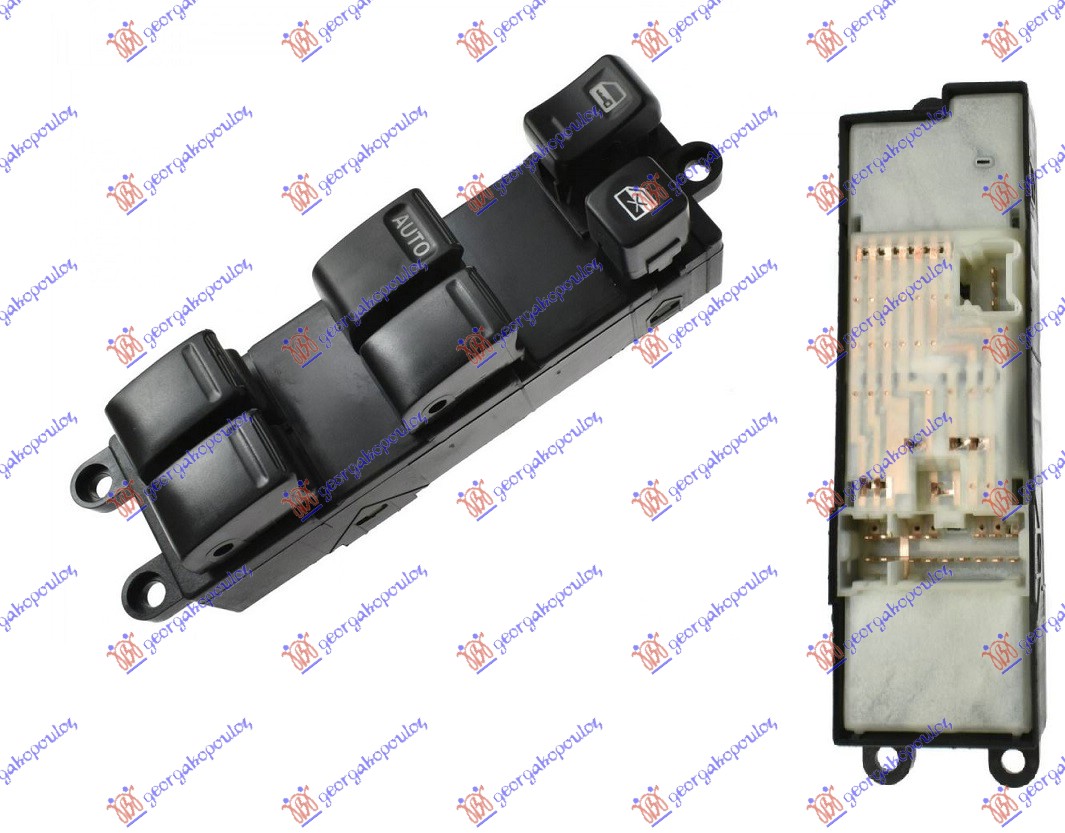 PREKIDAC U PREDNJIM VRATIMA (4 TASTERA) (2 KONEKTORA) (16+3 PIN) - LEVO