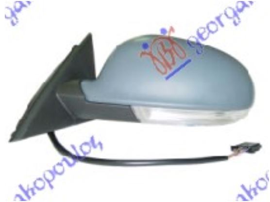 RETROVIZOR ELEKTRICNI SA GREJACEM (MIGAVAC) 03- (ASFERICNO STAKLO) - LEVO