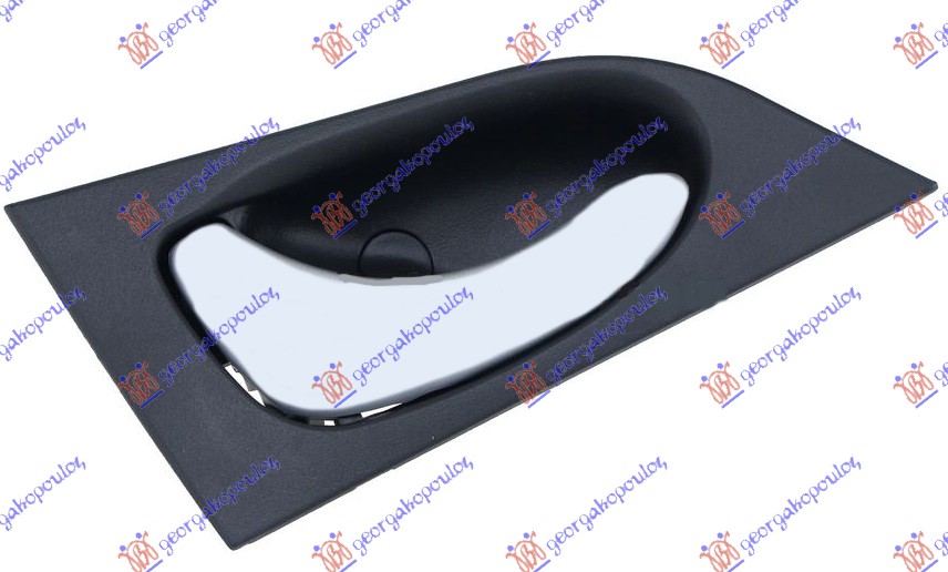 KVAKA PREDNJIH VRATA UNUTRASNJA SREBRNA/CRNA - LEVO