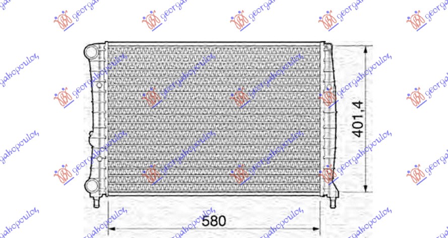 HLADNJAK 1.8-2.0 16V-2.0 JTS(58x40)BENZI