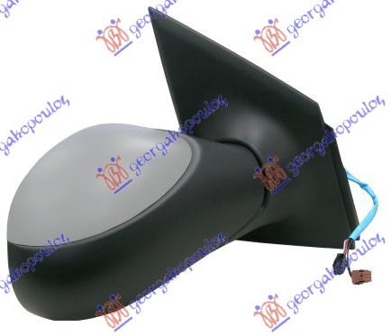 RETROVIZOR ELEKTRICNI SA GREJACEM PM (ELEKTRO-SKLOPIV) (SENZOR) (KONVEKSNO STAKL - DESNO