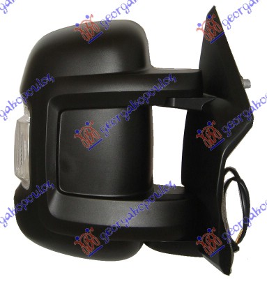 RETROVIZOR ELEKTRICNI SA GREJACEM KRATKI (MIGAVAC) (A KVALITET) (KONVEKSNO STAKL - DESNO