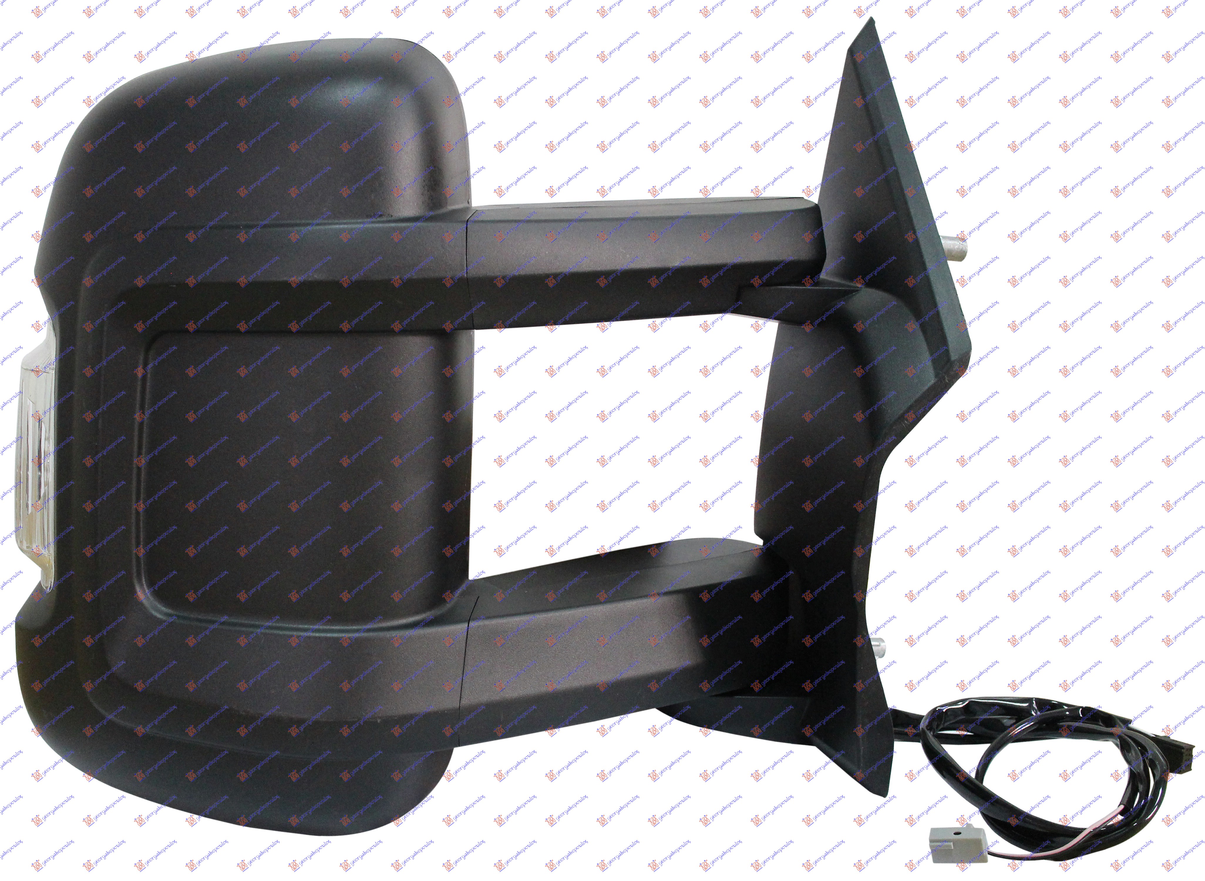 RETROVIZOR ELEKTRICNI SA GREJACEM DUGI (MIGAVAC) (A KVALITET) (KONVEKSNO STAKLO) - DESNO