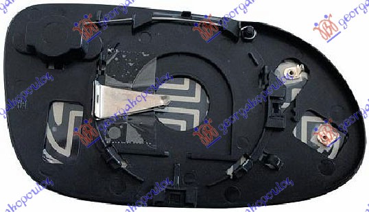 STAKLO RETROVIZORA SA GREJACEM (ASFERICNO) - DESNO