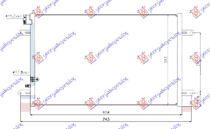 HLADNJAK KLIME 3.0 TFSI/3.2/4.2 FSI/5.2 (S6) BENZIN - 2.7/3.0 TDI DIZEL (658x393