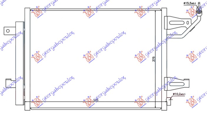 HLADNJAK KLIME  SMART FOR FOUR / COLT 04-