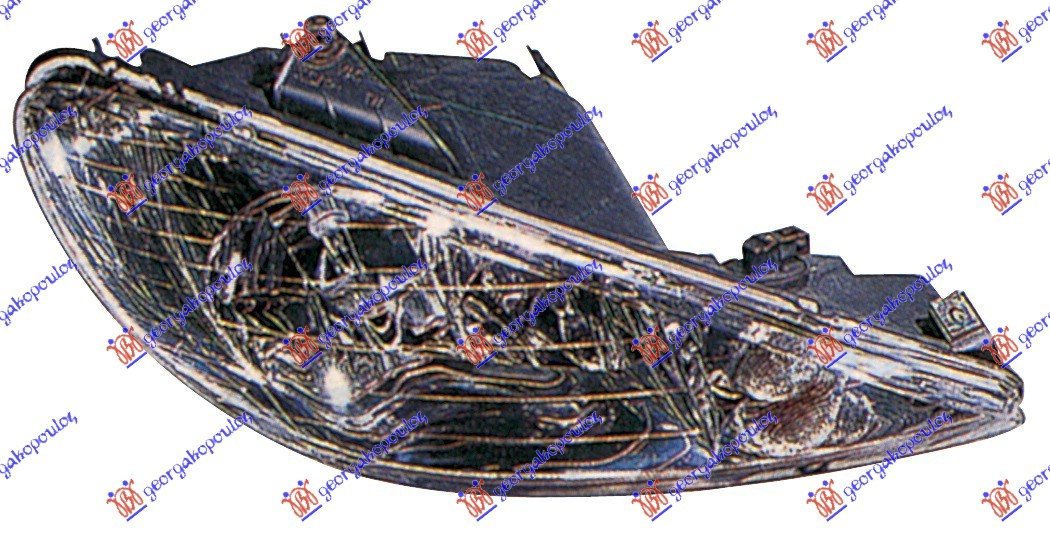 FAR ELEKTRICNI DUPLO SOCIVO (H7/H7) -06 (TYC) - DESNO