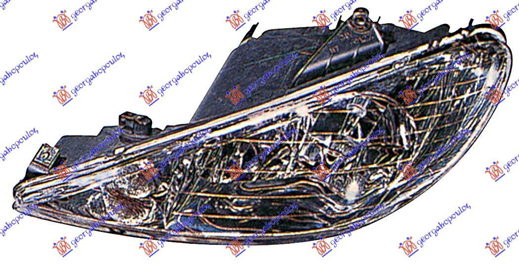 FAR ELEKTRICNI DUPLO SOCIVO (H7/H7) -06 (TYC) - LEVO