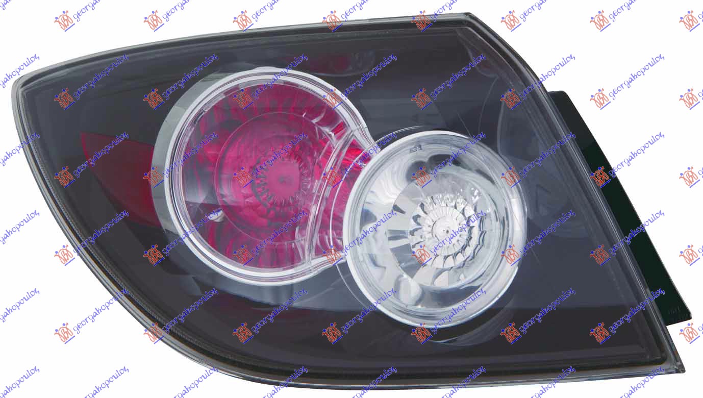 STOP LAMPA SPOLJASNJA 5 VRATA (CRNA) 06- (DEPO) - LEVO