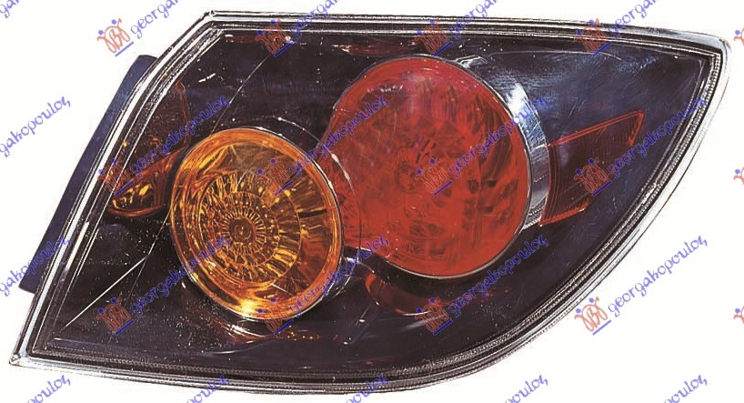 STOP LAMPA SPOLJASNJA 5 VRATA (CRNA) -06 (DEPO)