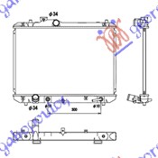 HLADNJAK MOTORA 1.3/1.5i 16V (AUTO) (+/-AC) (375x550) (KOYO)