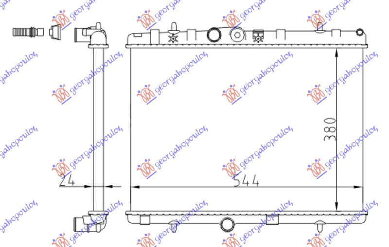 HLAD MOTORA BEN-DIZ (M) (38x54.4x2.3)