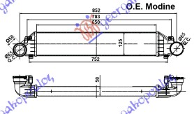 HLAD INTERCOOLER BEN-DIZ (65x132x55)