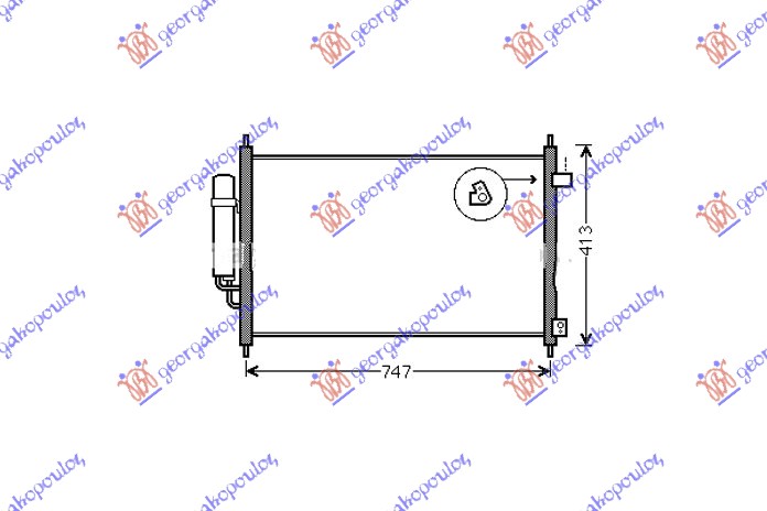 HLADNJAK KLIME1.7 IVTEC(72.7X38X1.6)