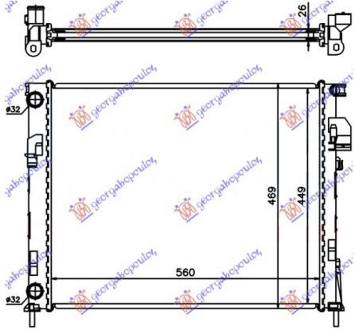 HLAD MOTORA 2.0 BEN.-1.9 ?ETP.(56x46.9)