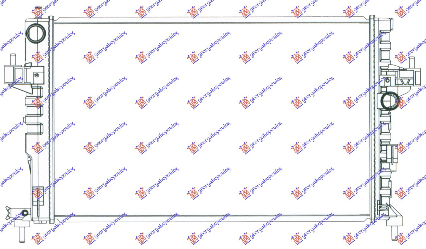 HLADNJAK MOTORA 1.7DI 1.7DTI (60x35) (VALEO)