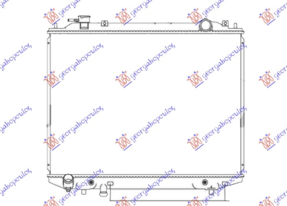 HLADNJAK MOTORA 2.5/3.0 TDCi DIZEL (AUTO) (450x635) (KOYO)