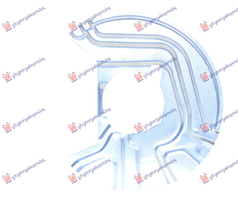 ZASTITA PREDNJEG KOCIONOG DISKA (PRECNIK DISKA 325mm) ALUMINIJUM - LEVO