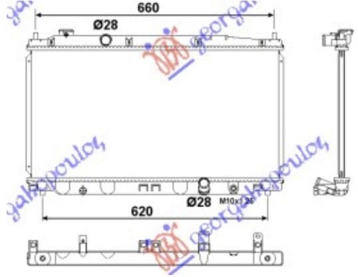 HLADNJAK MOTORA BENZIN (MAN) (35x68x16) (KOYO)