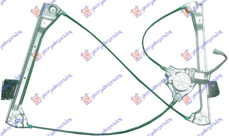 PODIZAC PREDNJEG PROZORA ELEKTRICNI 2 VRATA (COUPE) - DESNO