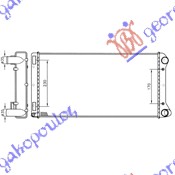 HLADNJAK MOTORA 1.8i BENZIN - 1.9 DIZEL (580x306) (NRF)