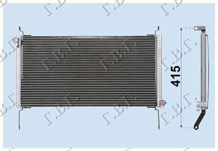 HLADNJAK KLIME 1.9 JT.DIESEL(58x31.3^1.8