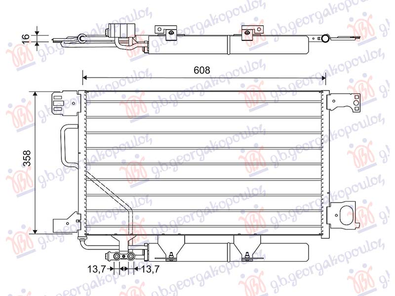 HLADNJAK KLIME 2.7 DIZEL (630x356) (VALEO)