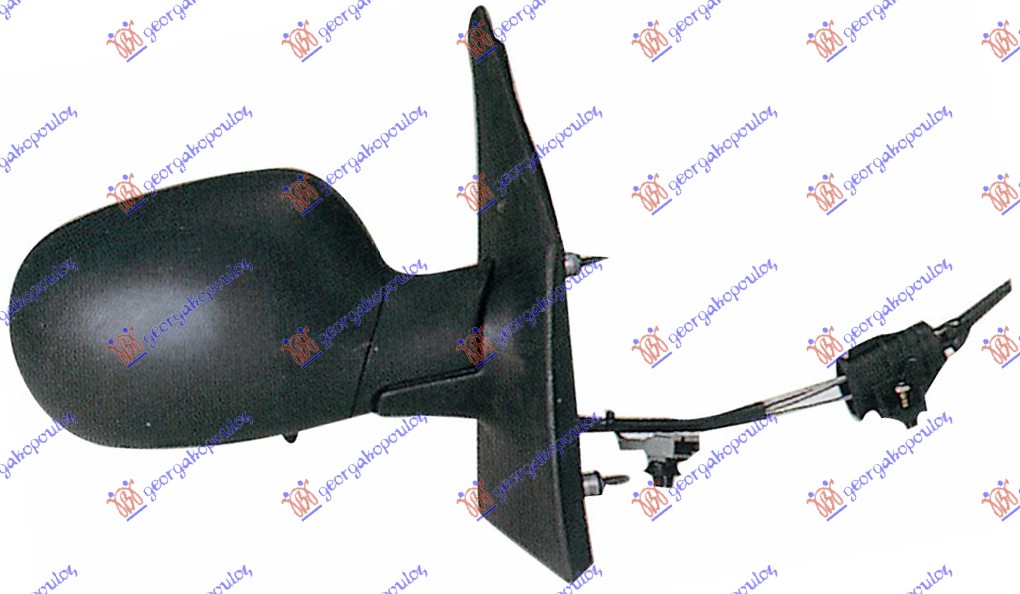 RETROVIZOR MEHANICKI SA SAJLOM (SENZOR) (KONVEKSNO STAKLO) - DESNO