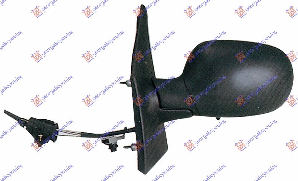 RETROVIZOR MEHANICKI SA SAJLOM (ASFERICNO STAKLO) - LEVO