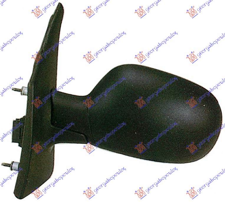 RETROVIZOR ELEKTRICNI SA GREJACEM (A KVALITET) (ASFERICNO STAKLO) - LEVO