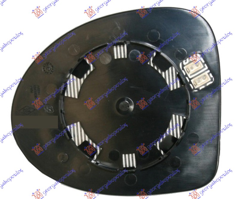 STAKLO RETROVIZORA SA GREJACEM (KONVEKSNO) - DESNO