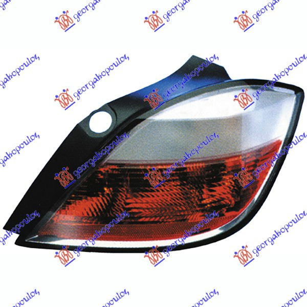 STOP LAMPA (BELA-CRVENA) 5 VRATA -07 (HELLA) - DESNO