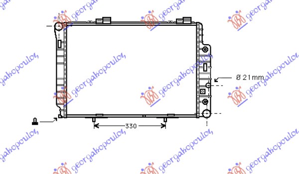 HLADNJAK MOTORA ZA SVE MODELE (MANUAL/AUTOMATIC) (+AC) (615x420) (NRF)