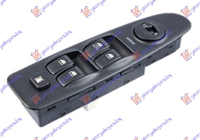 PREKIDAC U PREDNJIM VRATIMA (CRNI OKVIR) (14+8 PIN) - LEVO