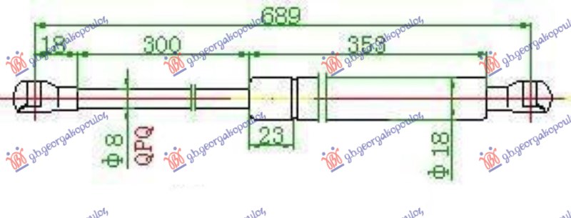 AMORTIZER HAUBE (685L-200N)