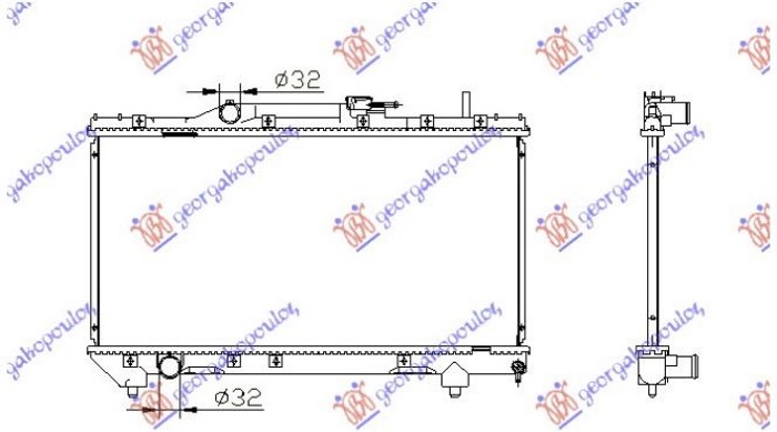 HLADNJAK MOTORA 1.6/1.8CC 16V (32.5x66) (KOYO)