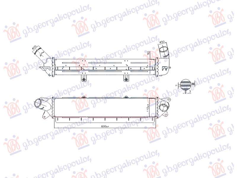 HLADNJAK INTERKULERA BENZIN/HIBRID (600x112)