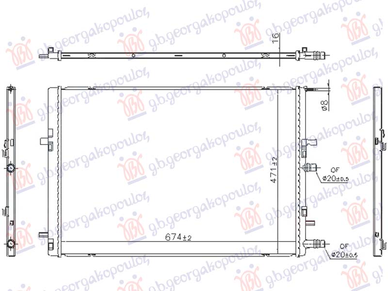 HLADNJAK MOTORA DODATNI 1.5 DIZEL (674x470) (NISSENS)