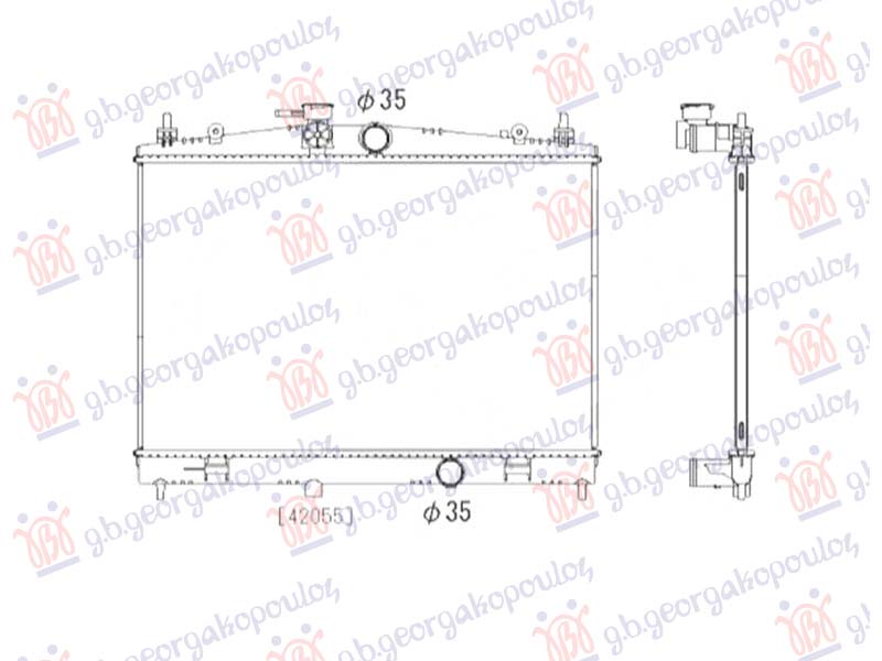HLADNJAK MOTORA 1.6 BENZIN/GAS (MAN/AUTO) (652x388) (NISSENS)