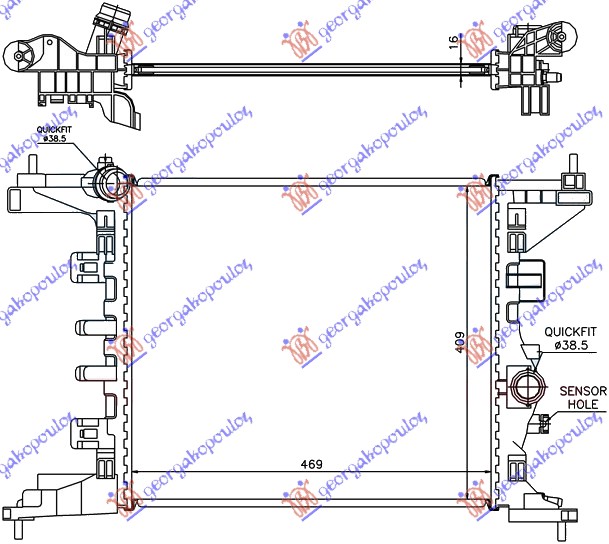 HLAD MOTORA 1.4i-16V (47x42.8) A14XER