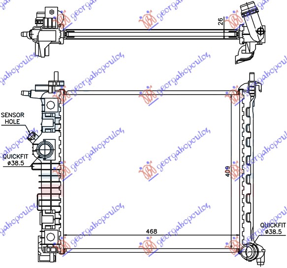 HLAD MOT 1.4i-16V TURBO(47x42.8)A14NEL/T