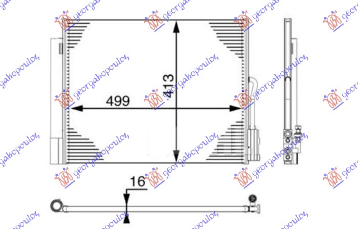 HLADNJAK KLIME 1.6 CDTI DIZEL (MANUELNI)