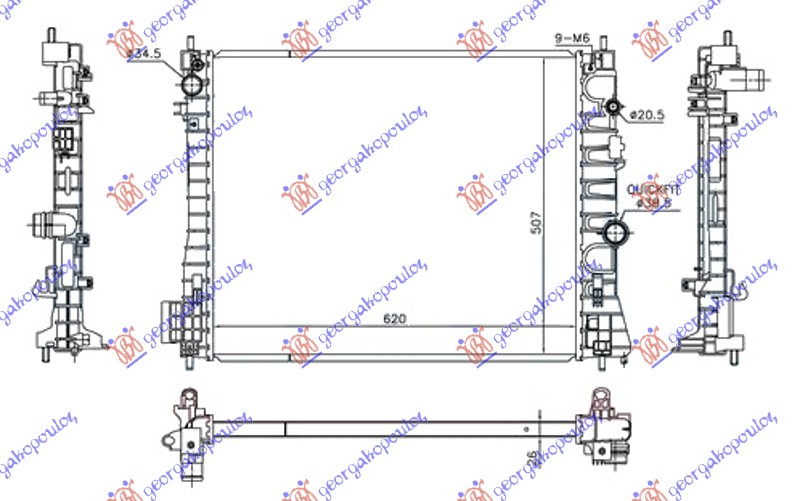 HLAD 1.7DTi/CDTi MANUAL DIZ (620x510x26)